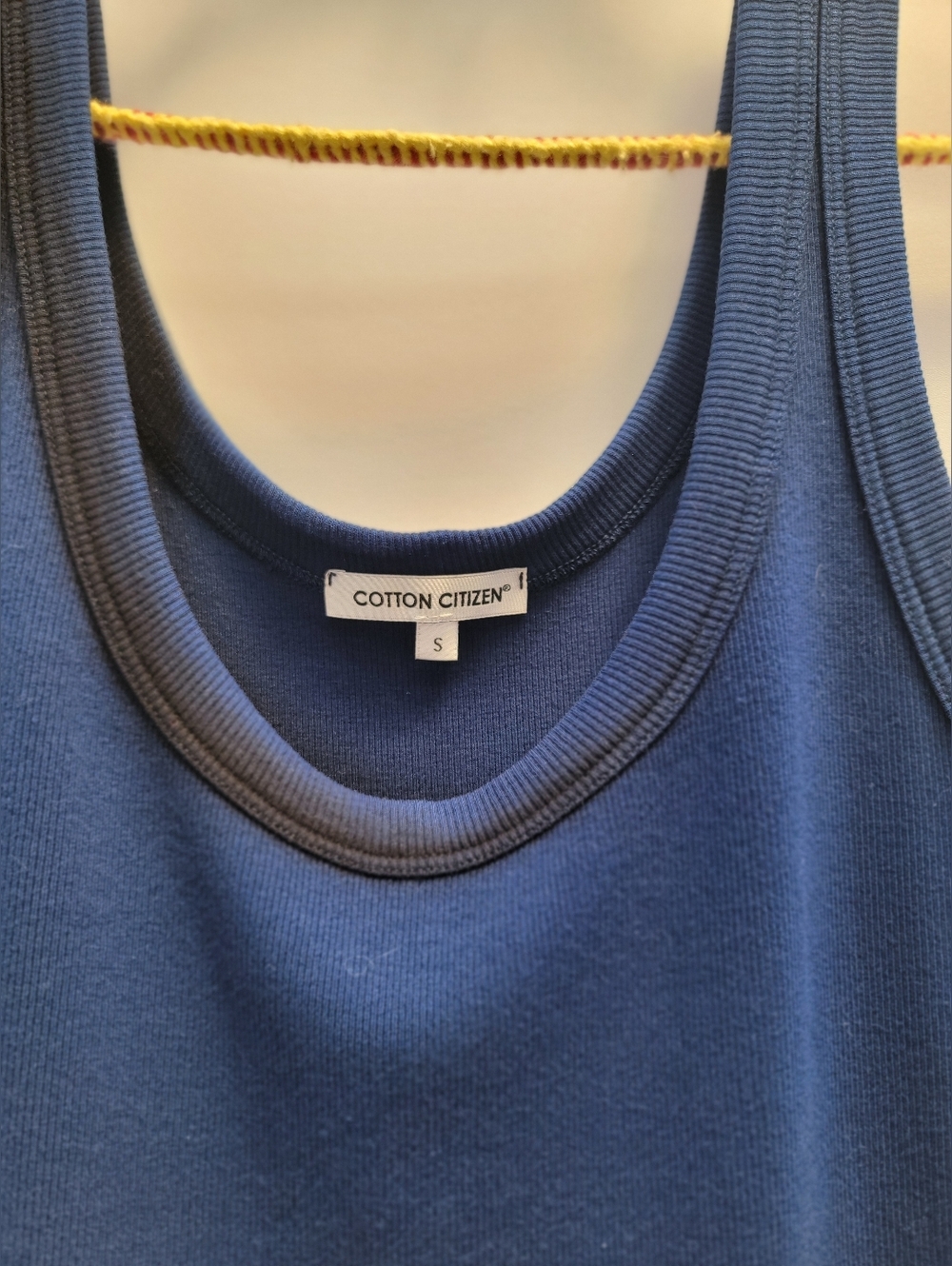 Cotton Citizen Verona Blue Arctic Ribbed Tank Dress Size Small Black Ombre Edgy - Picture 6 of 16